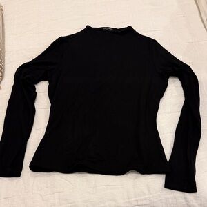 Naked Wardrobe Classic Black Long Sleeve Top